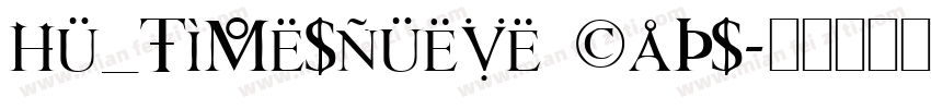 Hu_TimesNueve Caps字体转换
